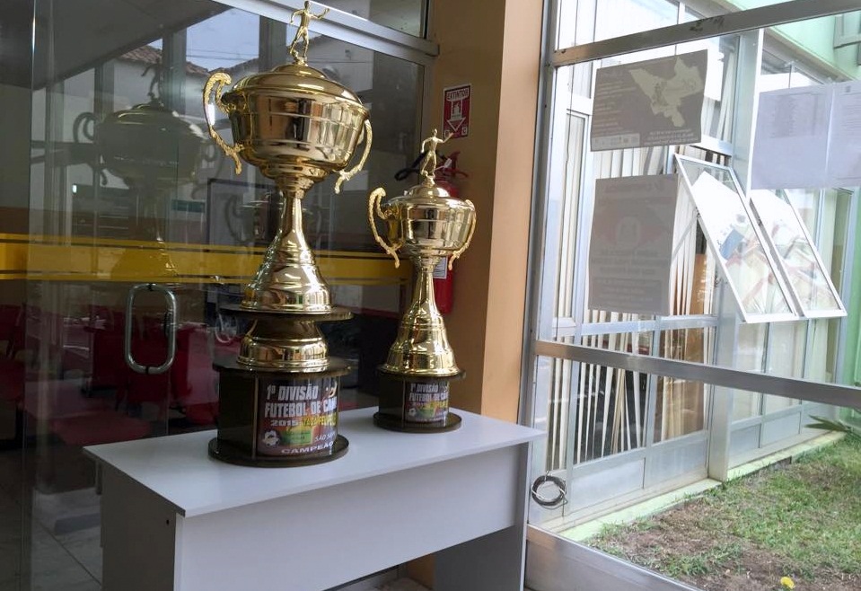 trofeu campeonato futebol de campo pamade