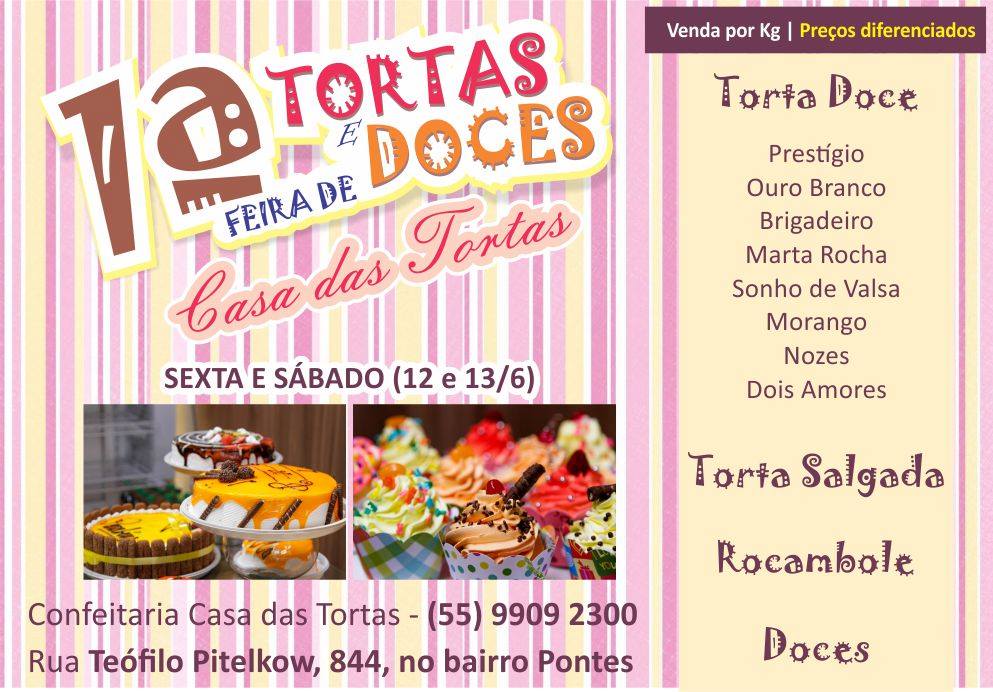 feira de tortes e doces
