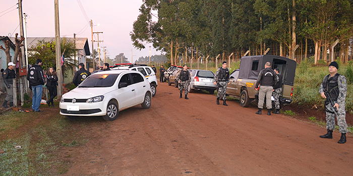 Polícia Civil de São Sepé participou de operação contra o tráfico em Restinga Sêca