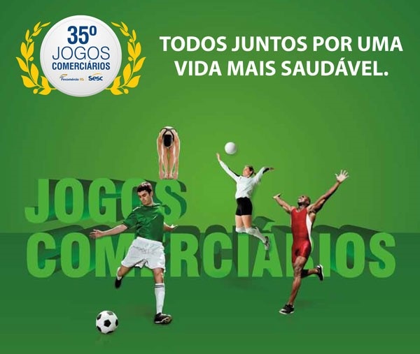 Atletas de São Sepé podem se inscrever para 35º Jogos Comerciários Sesc