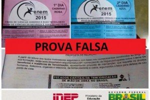 enem prova falsa