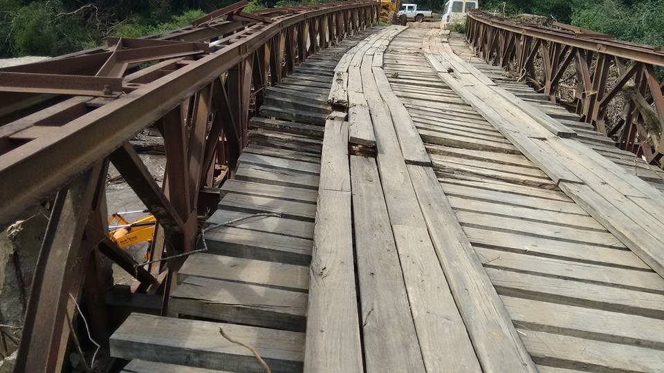 Ponte na localidade de São Rafael está interditada