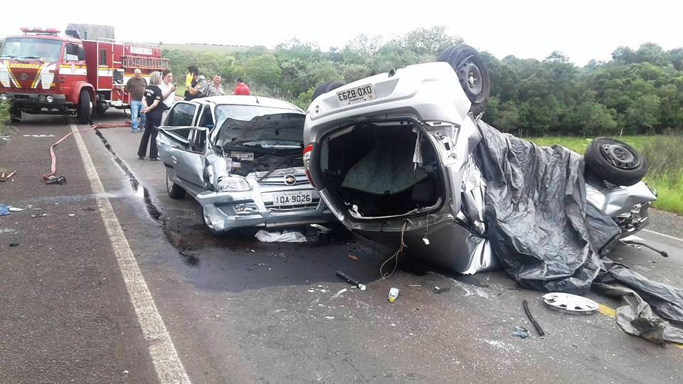 Mulher morre em grave acidente na BR-287, em São Pedro do Sul