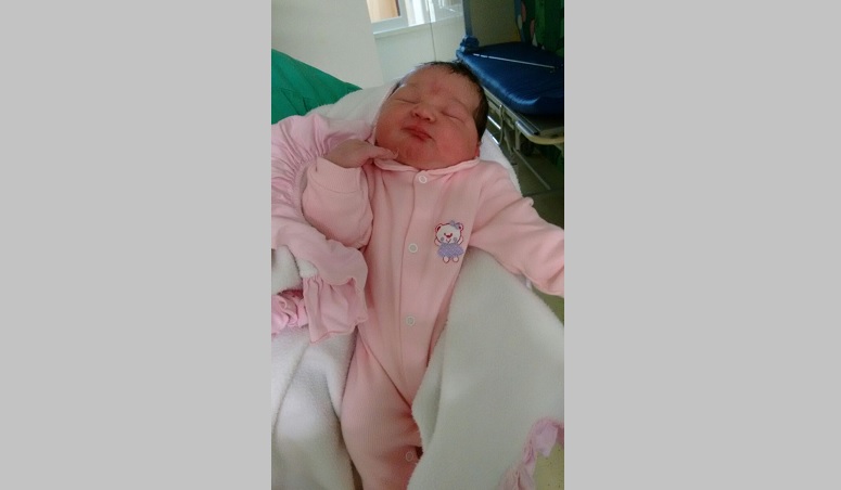 Celyne Juliana é o primeiro bebê de 2016 a nascer em São Sepé
