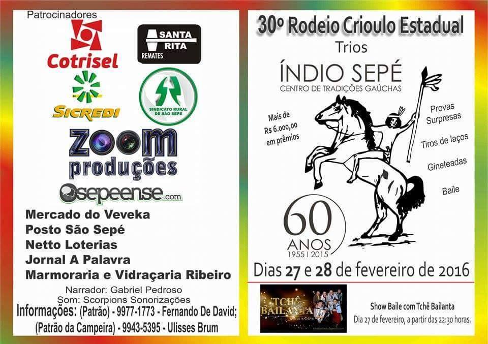 30º Rodeio Crioulo Estadual acontece no final de semana no CTG Índio Sepé