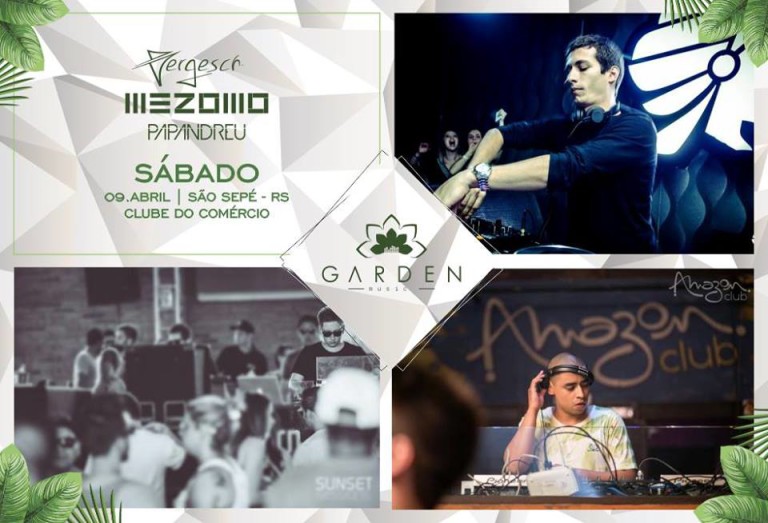 Garden Music, a festa conceitual de música eletrônica, acontece no sábado em São Sepé