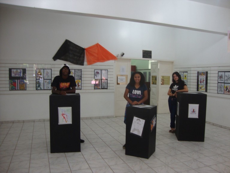 Jovens desenhistas de São Sepé fazem exposição no Centro Cultural