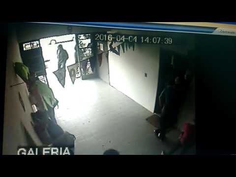 VÍDEO: imagens mostram tentativa de assalto a correspondente bancário em São Sepé
