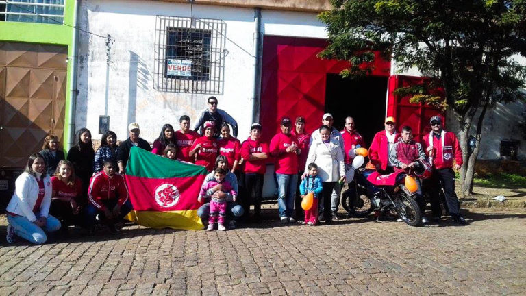 Torcedores do Internacional fizeram Campanha do Agasalho em São Sepé