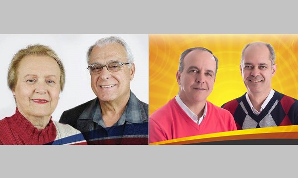 Marlene Mello, Luiz Vilson, Jocelvio Cardoso e Marcelo Motta. Fotos: reprodução