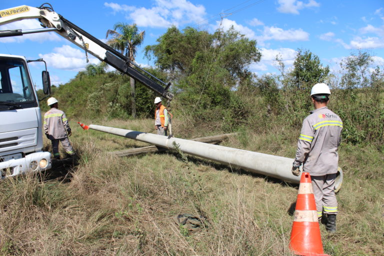 RGE Sul investe R$ 21 milhões na troca de 11.180 postes de madeira por de concreto