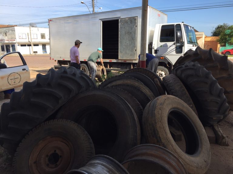 Ação recolhe quase 300 pneus em desuso de borracharias de São Sepé