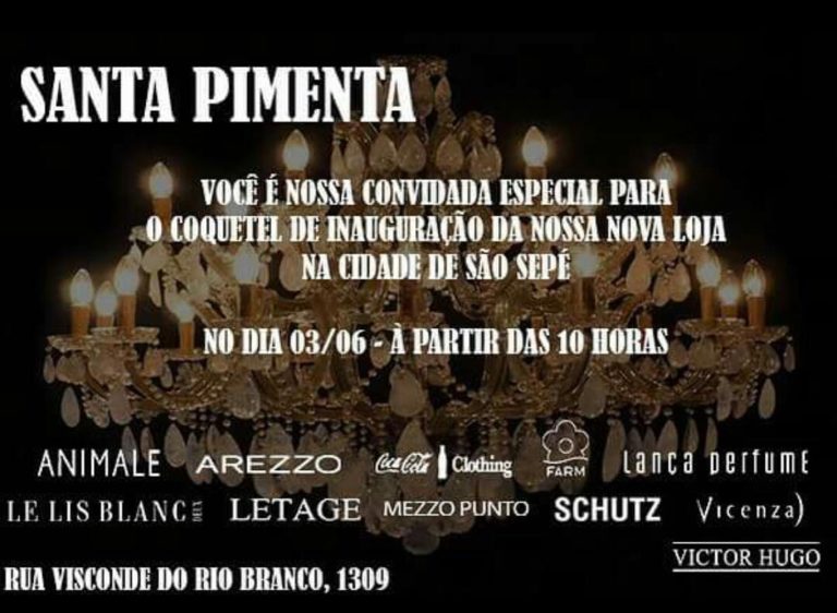 Loja “Santa Pimenta” inaugura em São Sepé neste sábado