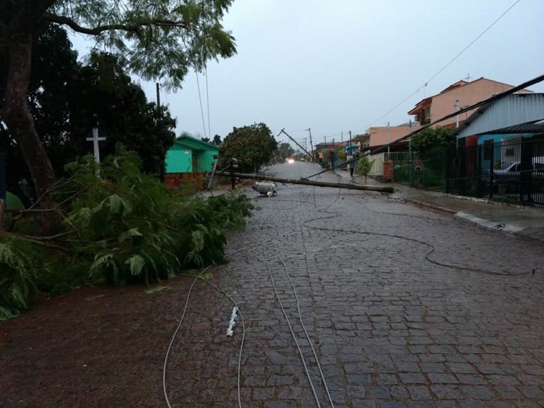 Estragos, falta de energia…os danos do temporal em São Sepé