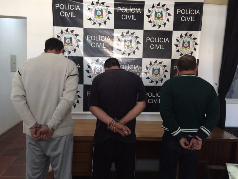 Investigação da Polícia Civil termina com três presos por tráfico de drogas em São Sepé