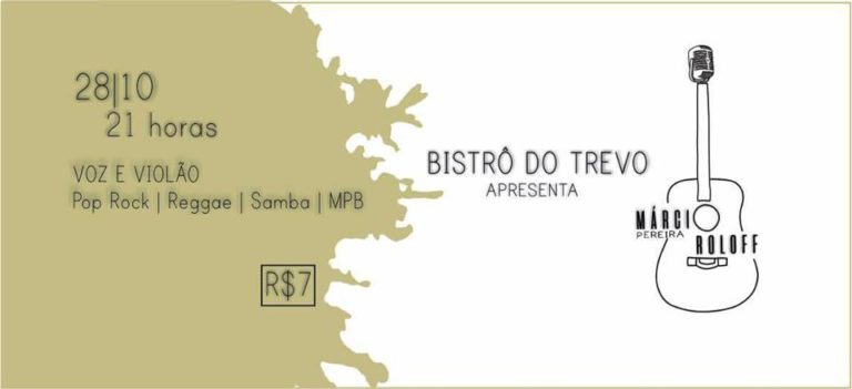 Agenda: Bistrô do Trevo recebe Márcio Pereira e Roloff neste sábado