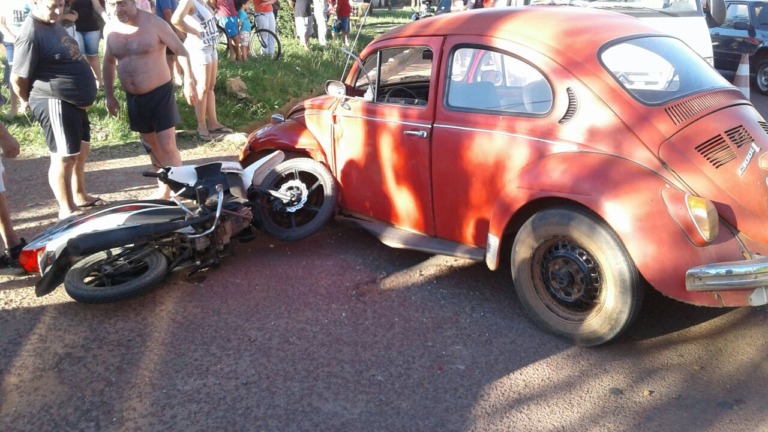 Motociclista fica ferido em acidente em São Sepé