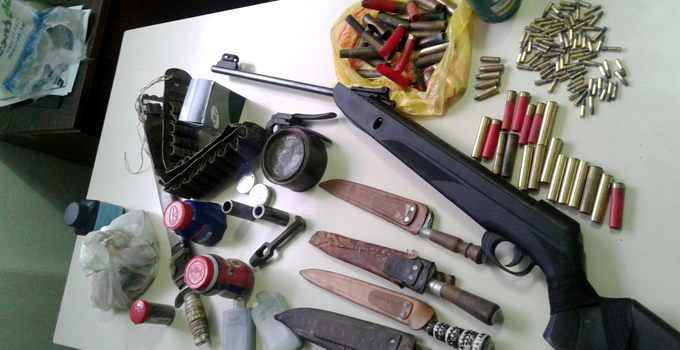 Polícia apreende munições em Restinga Sêca