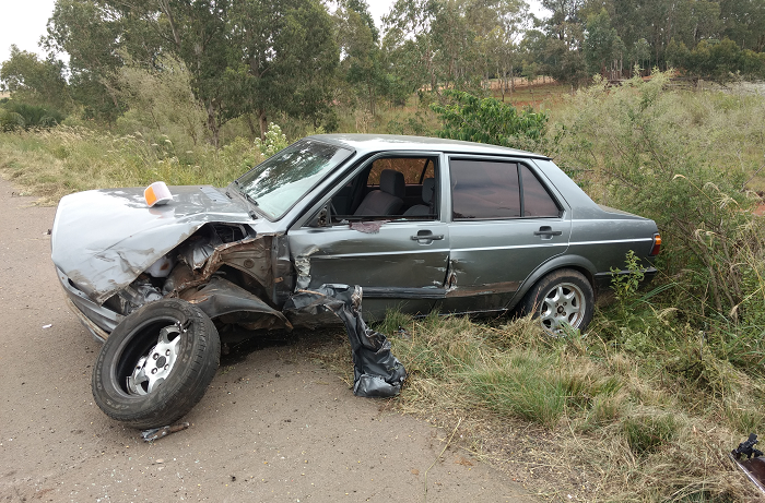 PRF encontra carro acidentado na BR-392 em São Sepé