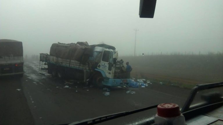 Colisão entre dois caminhões deixa vítima fatal em Tupanciretã
