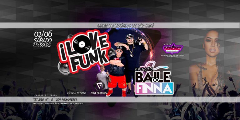 Clube do Comércio tem “I Love Funk” neste sábado