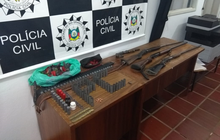 Polícia Civil apreende armas e munições em São Sepé