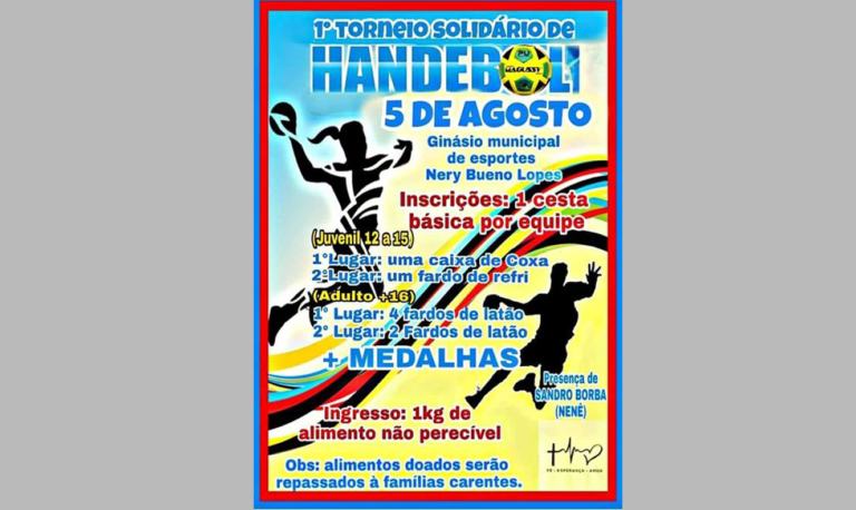 Torneio solidário de handebol é neste domingo em São Sepé