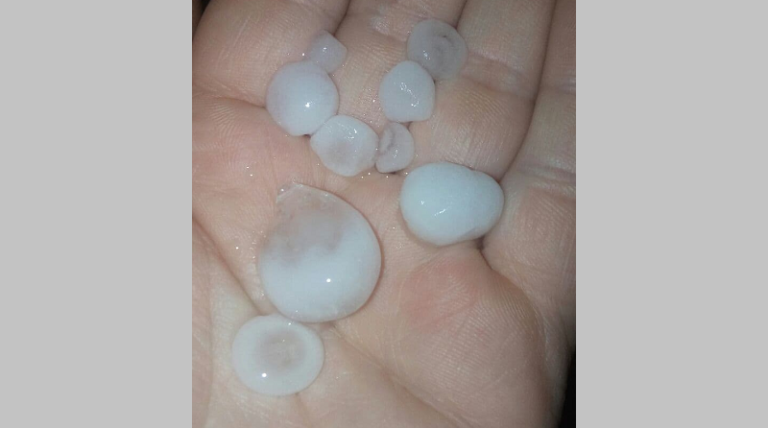 Vídeo: São Sepé e região tiveram chuva de granizo nesta quarta-feira