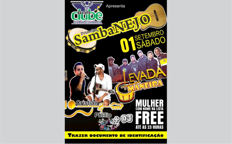 Clube do Comércio tem festa “Sambanejo” neste sábado