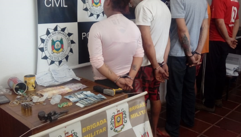 Cinco suspeitos são presos por tráfico de drogas em São Sepé