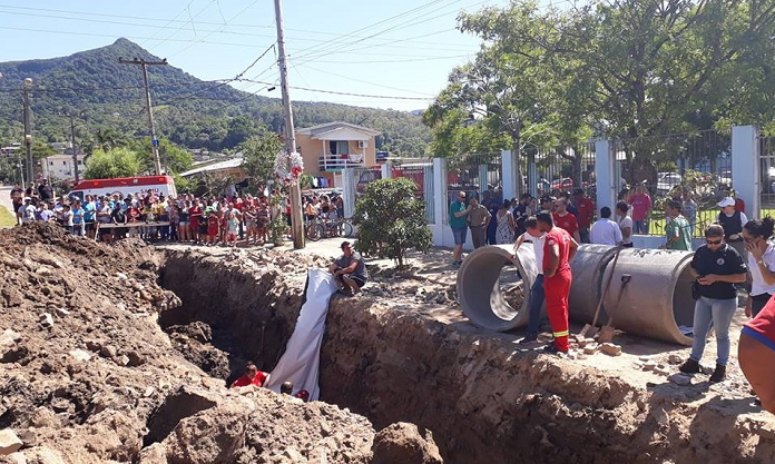 Agudo: polícia investiga soterramento que causou morte de servidor