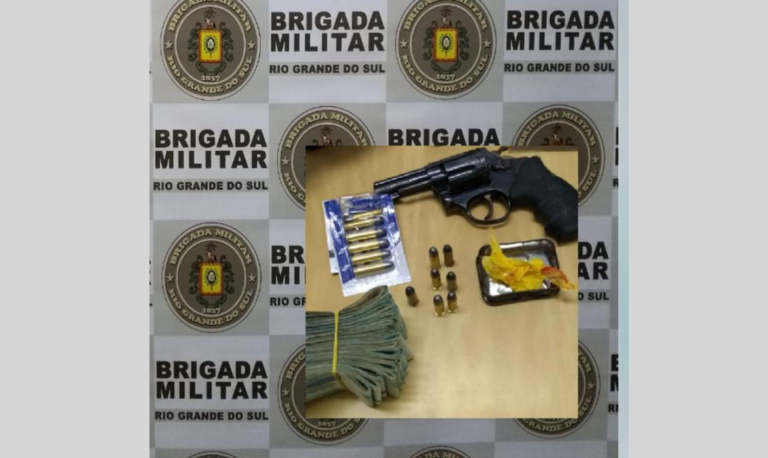 Homem é detido com armas, drogas e dinheiro em São Sepé