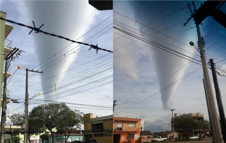 Imagens de nuvem rolo em Caçapava do Sul chamam a atenção na internet