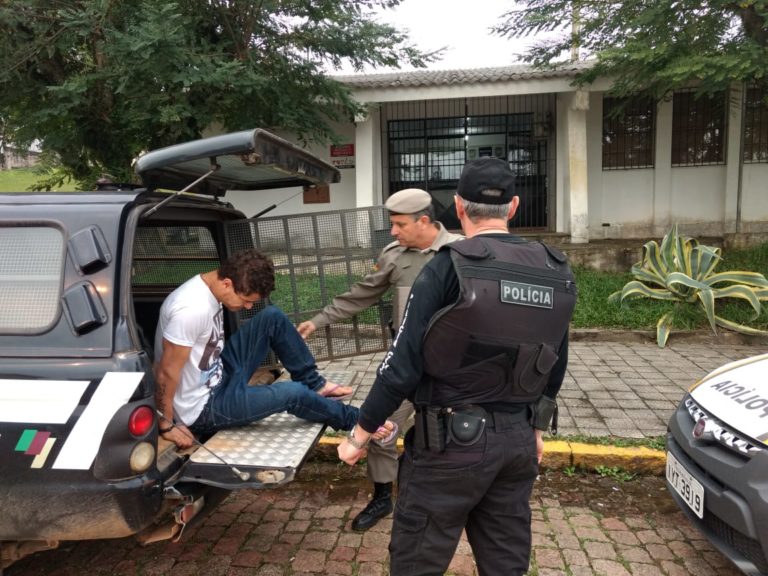 Polícia Civil e Brigada Militar prendem suspeito de roubos em São Sepé