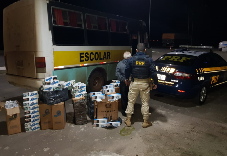 Idoso é preso com 5 mil pacotes de cigarros contrabandeados em Caçapava do Sul