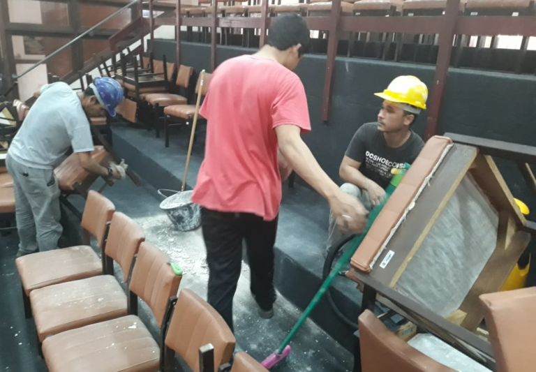 Queda de reboco suspende sessão da Câmara de Cachoeira do Sul