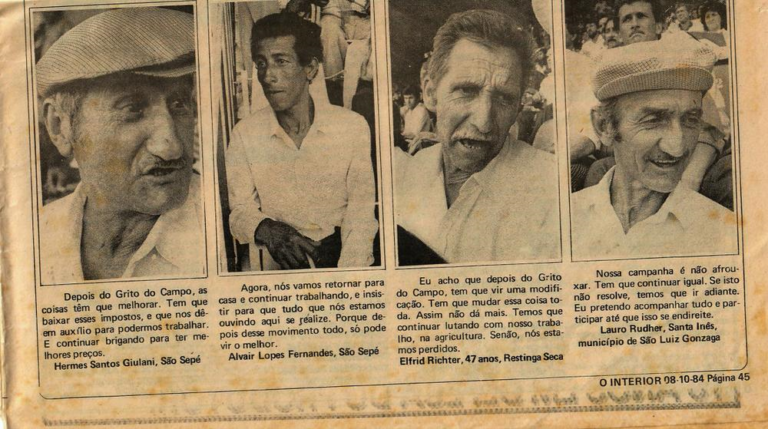 Há 35 anos, Cotrisel participava do “Grito do Campo”