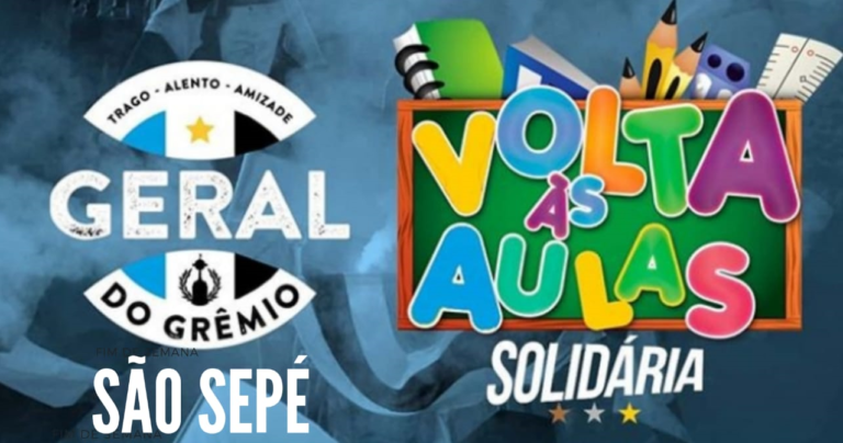Geral do Grêmio lança campanha solidária em São Sepé