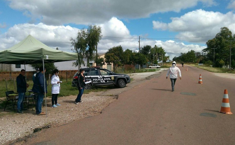 Caçapava do Sul realiza barreiras sanitárias para controle do coronavírus