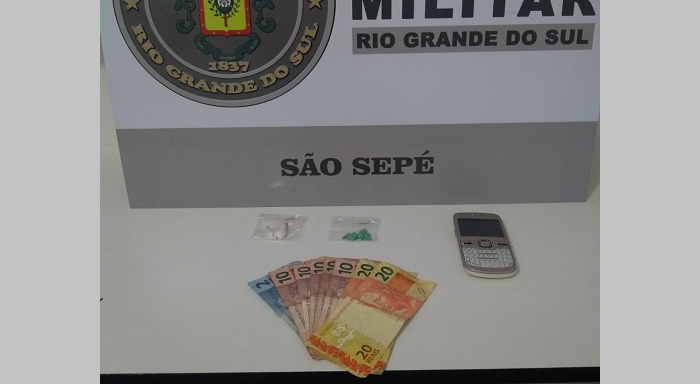 BM recaptura foragido e apreende drogas em São Sepé
