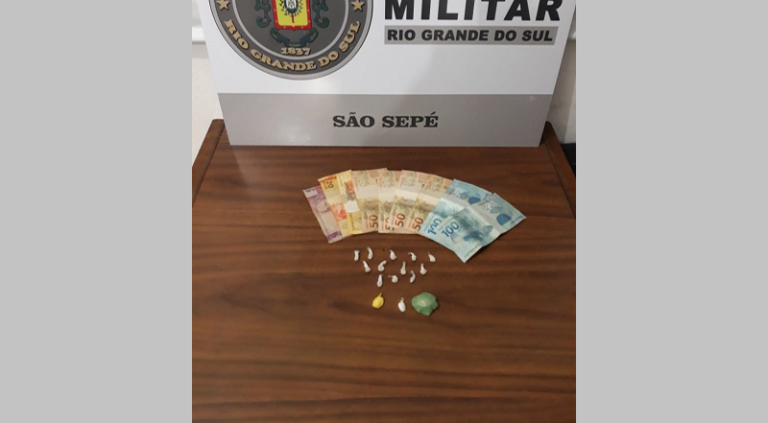 Brigada Militar efetua prisão por tráfico de drogas em São Sepé