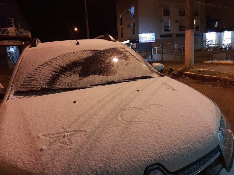 Após registro de neve, RS amanhece com -5°C; veja fotos