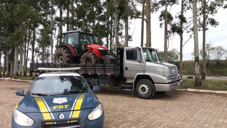 Caminhão e trator furtados em Xangri-lá são encontrados em São Sepé