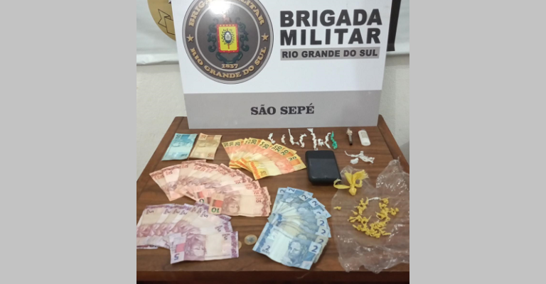 Brigada Militar realiza duas prisões em flagrante por tráfico de drogas