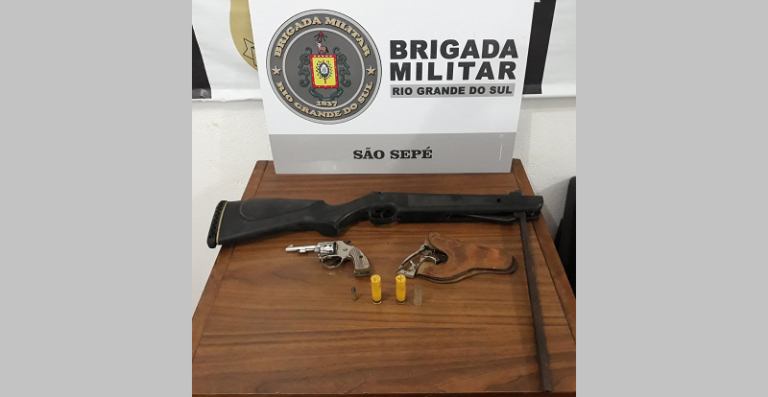 Brigada Militar apreende armas em bairro de São Sepé