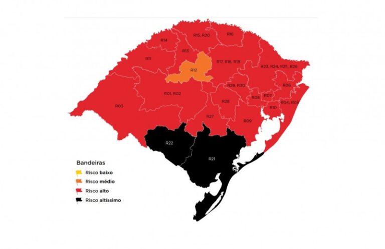 RS confirma primeiras bandeiras pretas no mapa definitivo da 32ª rodada