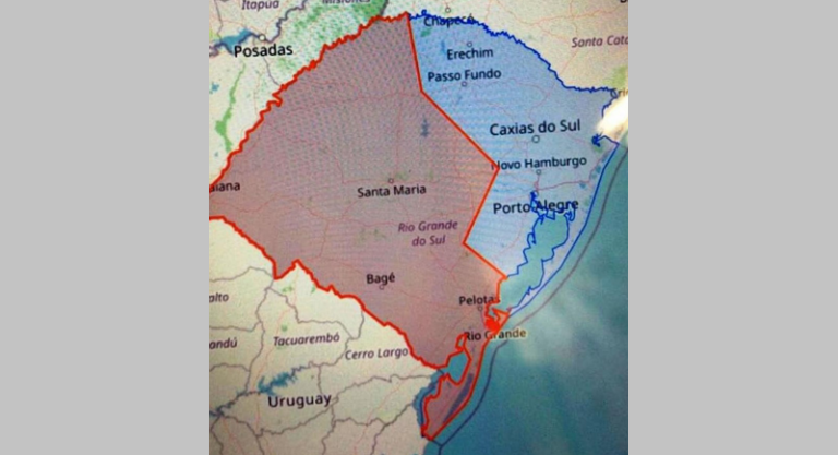Defesa Civil emite alerta para possíveis temporais em parte do RS