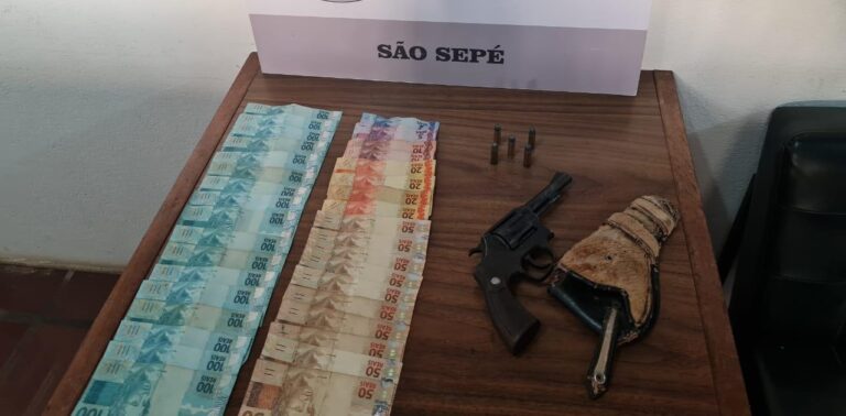 Jovem é preso após furto de R$ 2,3 mil de idoso em São Sepé