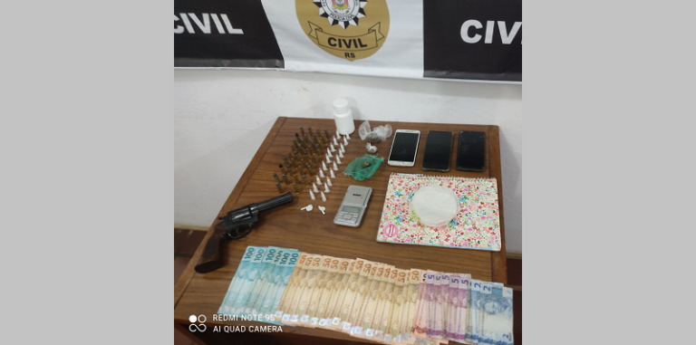 Ação de combate ao tráfico de drogas prende duas pessoas em São Sepé