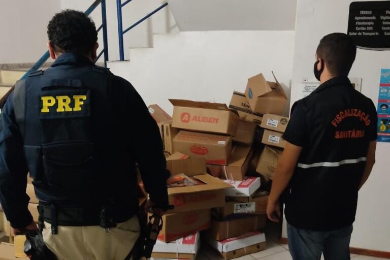 PRF e Vigilância Sanitária apreendem meia tonelada de carne em Caçapava do Sul